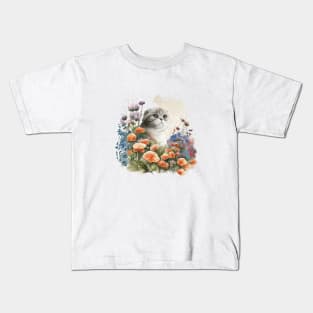 Scottish Fold Cat Kids T-Shirt